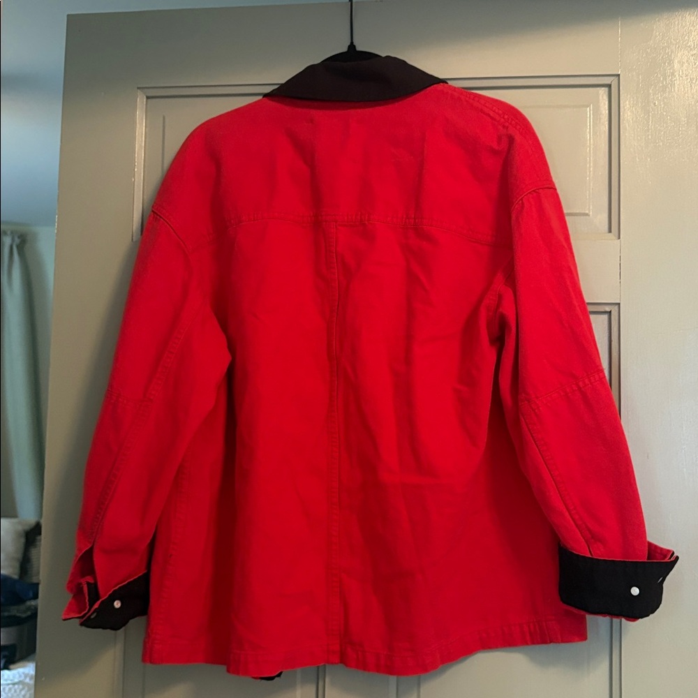 Vital Zara Red barn Jacket with Black Collar never worn XS - Picture 8 of 8